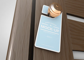 拉手吊牌效果图样机