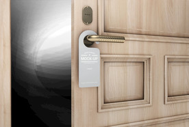 拉手吊牌效果图样机