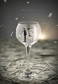 创意时间成合背景