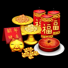 卡通节目喜庆元素