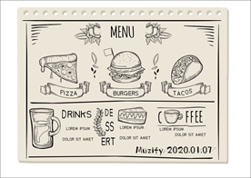 西餐厅餐单设计