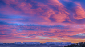 唯美晚霞美景摄影