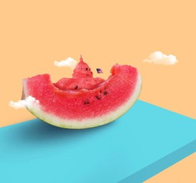 原创西瓜建筑造型