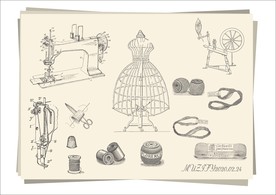 12款入欧洲服饰设计手绘稿