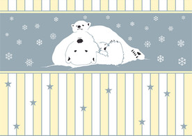 北极熊背景墙