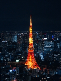 夜晚的东京塔
