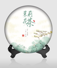 茶饼包装 茉莉花茶 茶道 茶韵