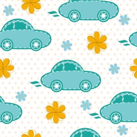 卡通汽车儿童花纹