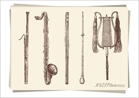 5款入管弦乐器手绘稿