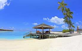 马尔代夫沙滩海岸小岛