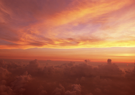 火烧云旭辉云霞图片