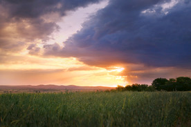 彩霞日出夕阳火烧云图片