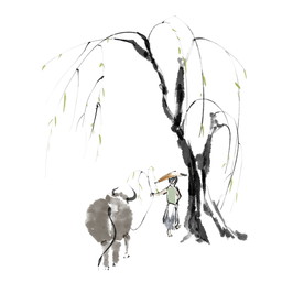 牧童素材