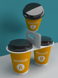 咖啡杯外带样机