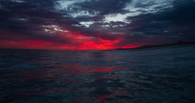 彩霞日出夕阳火烧云图片