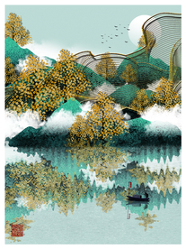 北欧背景墙装饰画