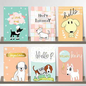 卡通儿童生日卡片