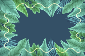 渐变叶子背景
