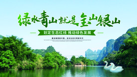 生态经济展板海报