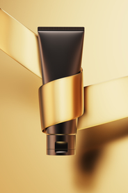 金色化妆品海报