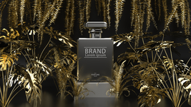 金色化妆品海报