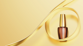 金色化妆品海报