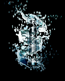 蓝色化妆品海报