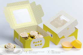 蛋糕盒包装样机