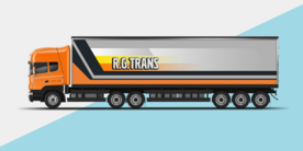 大车车身广告样机