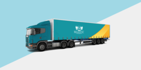 大车车身广告样机