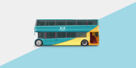 大巴车身广告样机