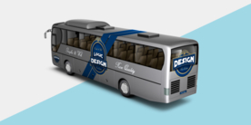 大巴车身广告样机