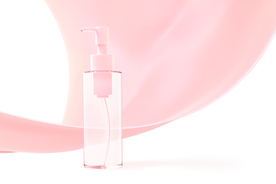 粉色化妆品广告
