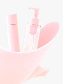 粉色化妆品广告