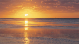 唯美夕阳天空云霞图片