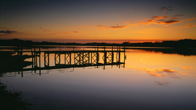 唯美夕阳天空云霞图片