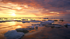 唯美夕阳天空云霞图片