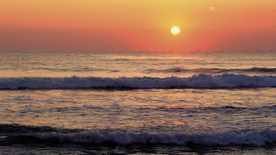 唯美夕阳天空云霞图片