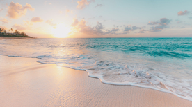 沙滩海岸唯美图片