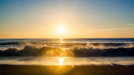 唯美晚霞日落图片