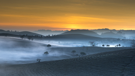 唯美晚霞日落图片
