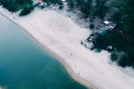 海滩沙滩俯瞰图片