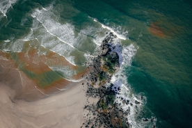 海滩沙滩俯瞰图片