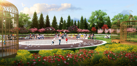 中国青岛藏马山效果实景图