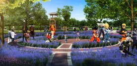 中国青岛藏马山效果实景图