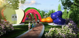 中国青岛藏马山效果实景图