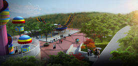 中国青岛藏马山效果实景图