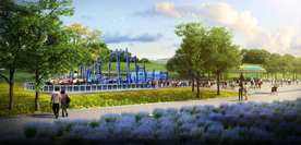 中国青岛藏马山效果实景图