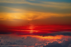 天空 云层 晚霞