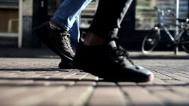 高清行人走路的视频